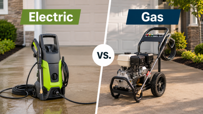 electric versus gas pressure washers