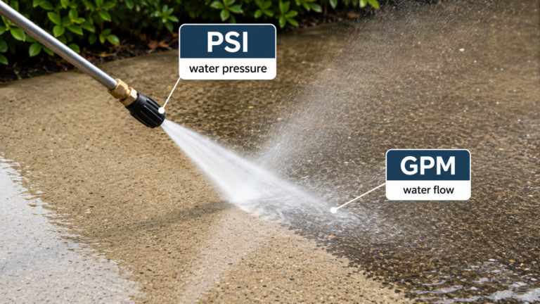 PSI vs GPM Pressure Washer: What Matters More?